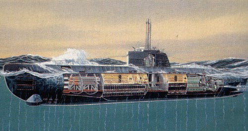 Type XXI U-Boat U-2540 With interior detail.