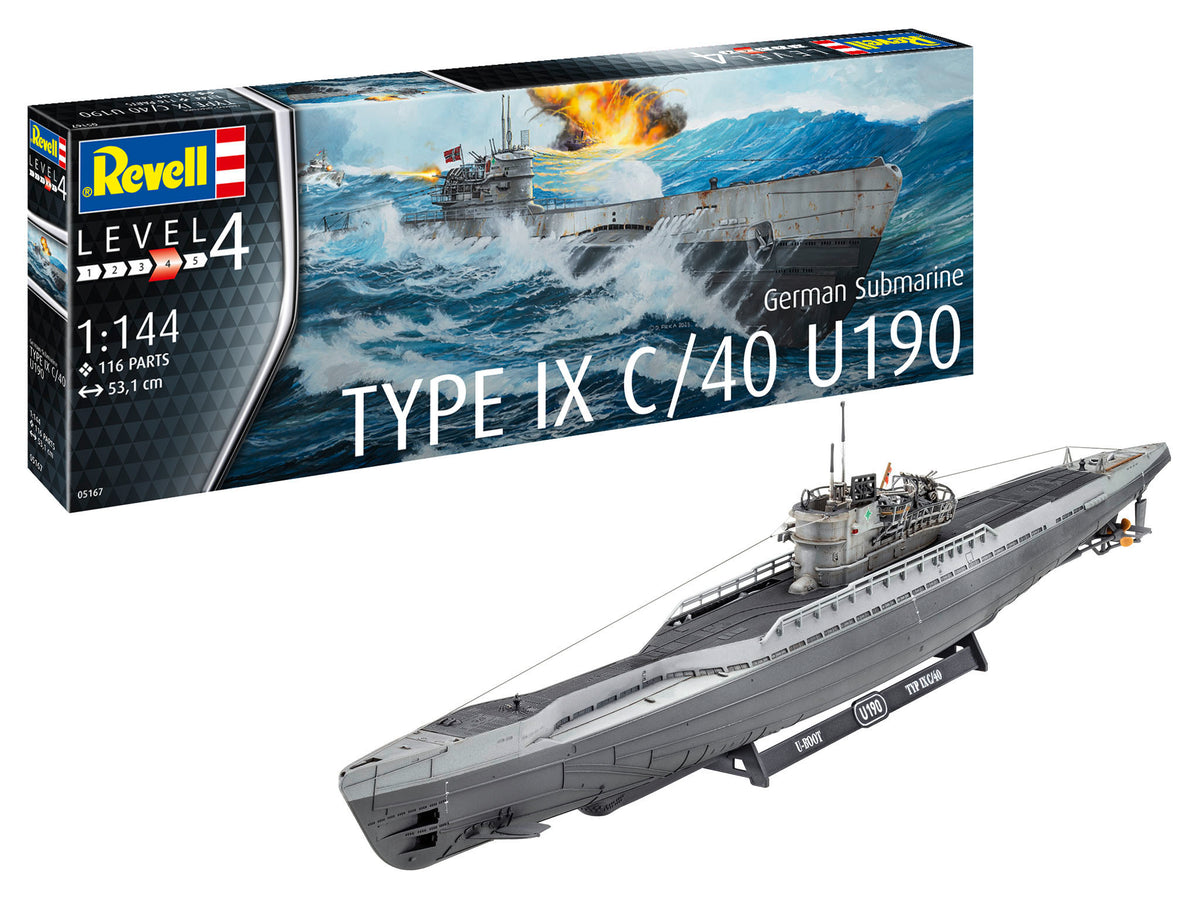 German Submarine Type IX C/40 (U190)(NEW TOOLING)