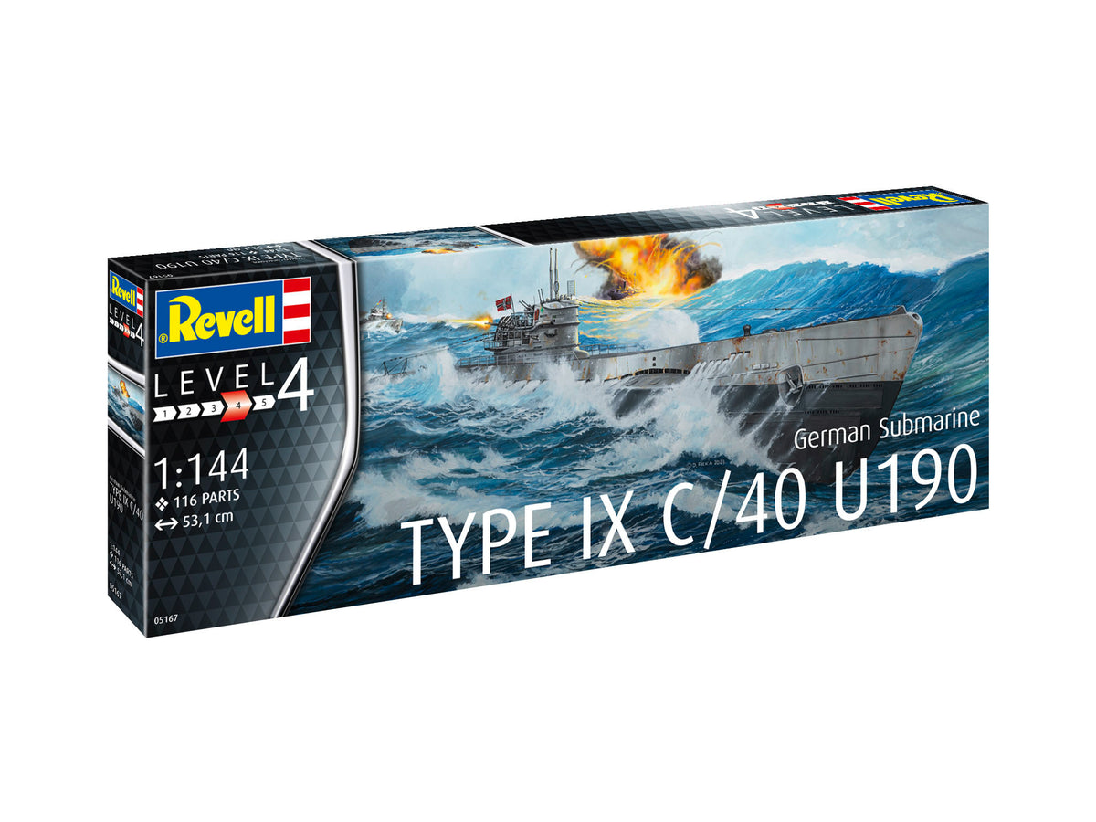 German Submarine Type IX C/40 (U190)(NEW TOOLING)