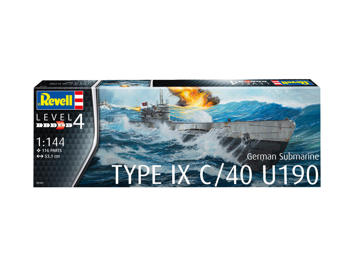 German Submarine Type IX C/40 (U190)(NEW TOOLING)