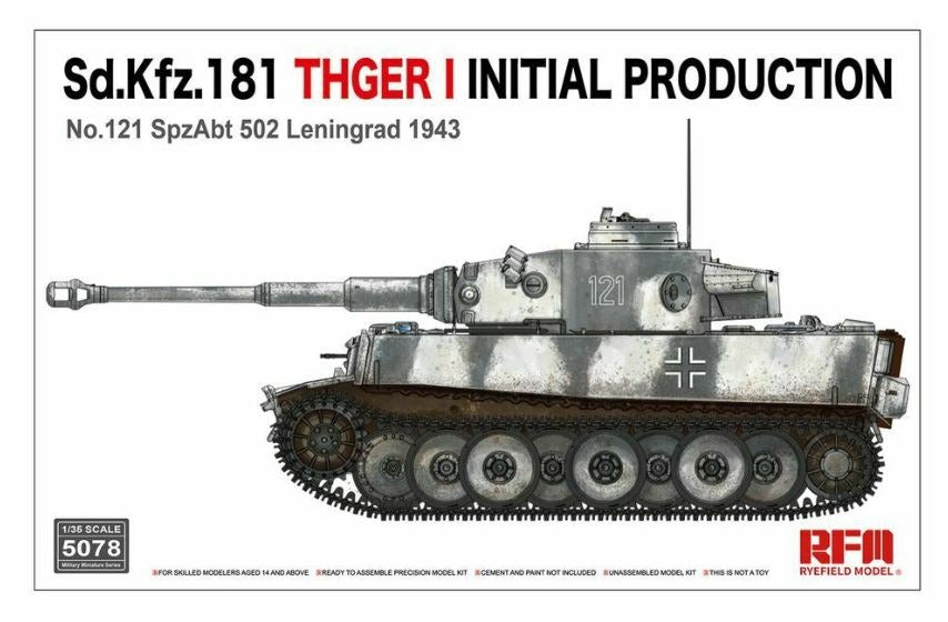 RYE FIELD MODEL 5078 1/35 Tiger I Initial Production Leningrad 1943