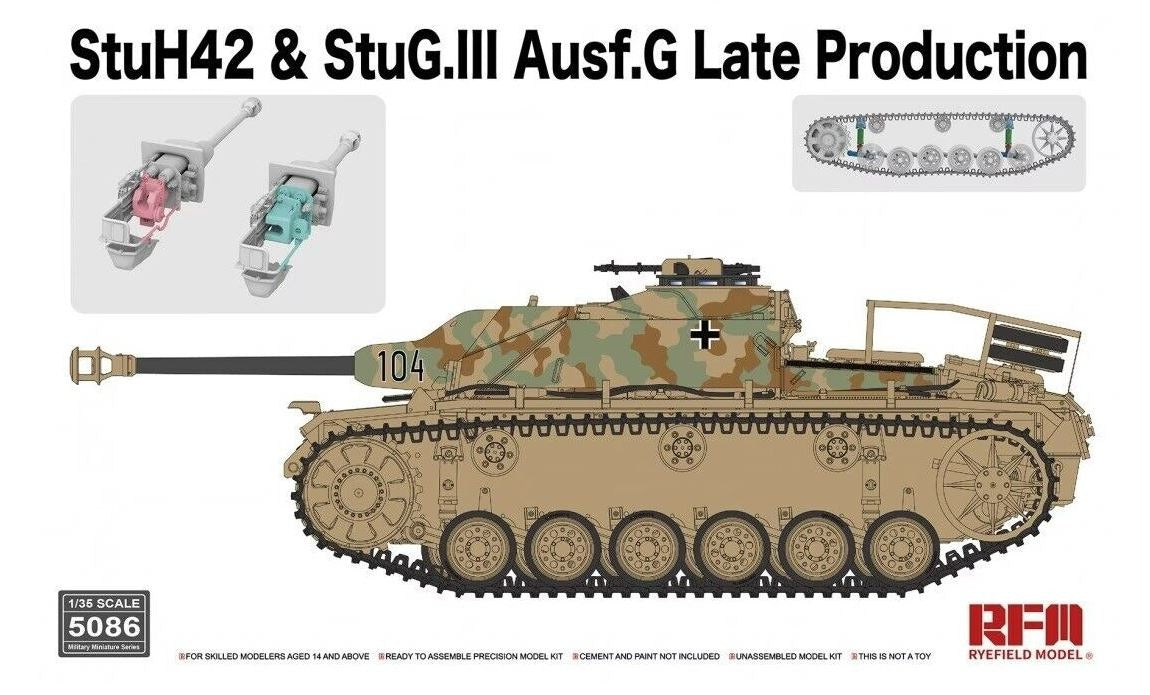 Rye Field 5086 1/35 StuH42 &amp; StuG.III Ausf.G Late Prod