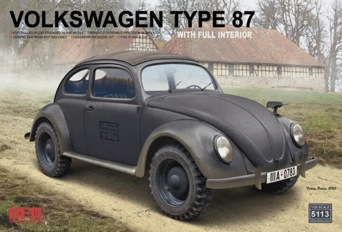 Rye Field 5113 1:35th scale Volkswagen Type 87 Beetle w/full interior