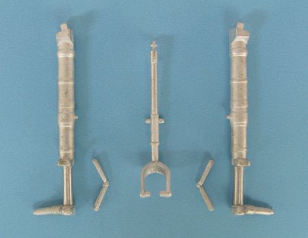Messerschmitt Bf-109 replacement Metal Landing Gear (designed to be used with Trumpeter kits) [Bf-109G-2 Bf-109G-6 Bf-109G-10 Bf-109K-4]