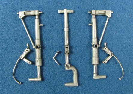 Lockheed P-38L Lightning replacement Metal Landing Gear (designed to be used with Trumpeter kits)