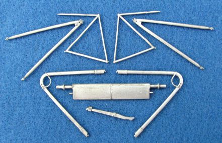 Albatros D.III replacement Metal Landing Gear (designed to be used with Roden kits)