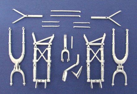 Ilyushin Il-2 Stormovik replacement Metal Landing Gear (designed to be used with Hobby Boss kits)[IL-2m Il-2M3]