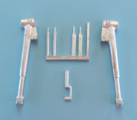 Dewoitine D.520 replacement Metal Landing Gear (designed to be used with AZUR kits)