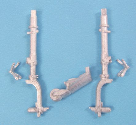 Mitsubishi J2M6 Raiden 'Jack' replacement Metal Landing Gear (designed to be used with Hasegawa kits)