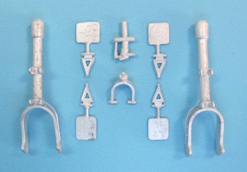 Junkers Ju-87B-2 'Stuka' replacement Metal Landing Gear (designed to be used with Trumpeter kits)