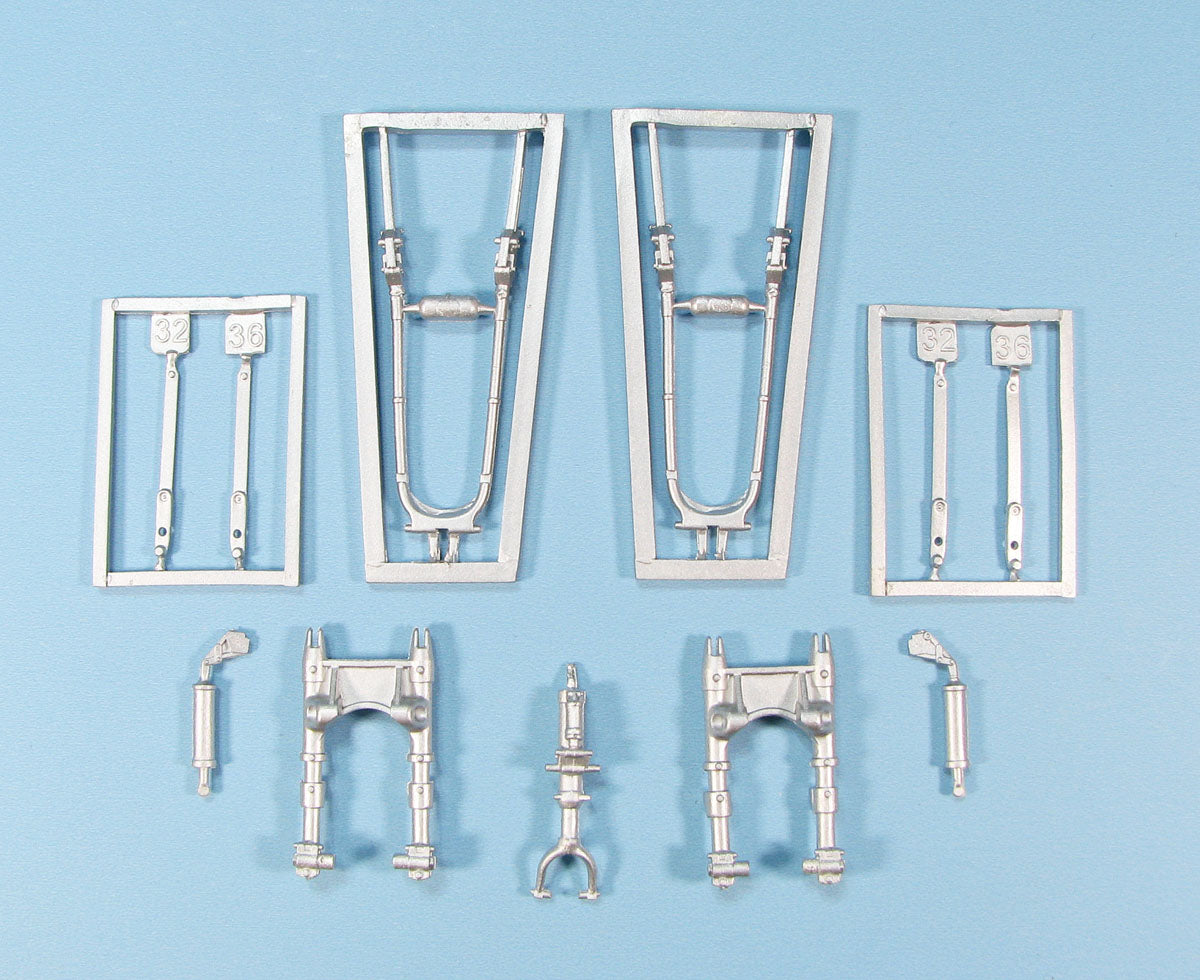 Westland Whirlwind F Mk.I replacement Metal Landing Gear (designed to be used with Special Hobby kits)