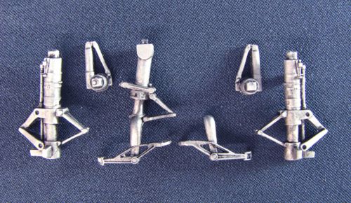 Saab J-35 'Draken' replacement Metal Landing Gear (designed to be used with Eduard kits and Hasegawa kits) [J-35S S35E J35D J-35O J-35F/J-35J S35E/RF-35 J-35J]