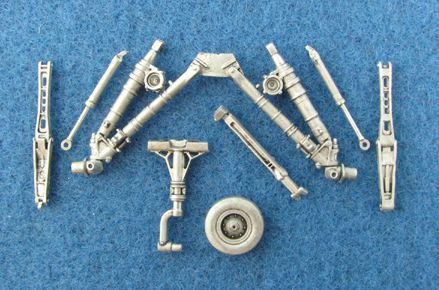 Lockheed-Martin F-16 Fighting Falcon (Light) replacement Metal Landing Gear (designed to be used with Tamiya kits)