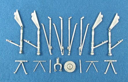 Avro Lancaster B.I/III replacement Metal Landing Gear (designed to be used with Tamiya kits)