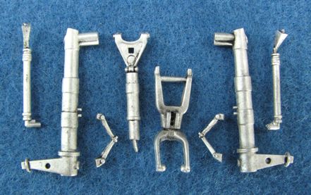 Arado Ar-234B-2 'Blitz' replacement Metal Landing Gear (designed to be used with Hasegawa, Hobby 2000 and Revell kits)