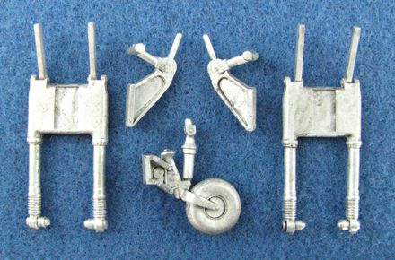 Mitsubishi G4M1 'Betty' replacement Metal Landing Gear (designed to be used with Tamiya kits)