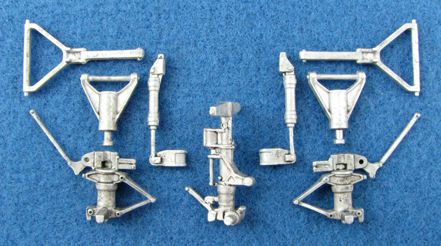 Grumman E-2C Hawkeye replacement Metal Landing Gear (designed to be used with Kinetic Model kits)