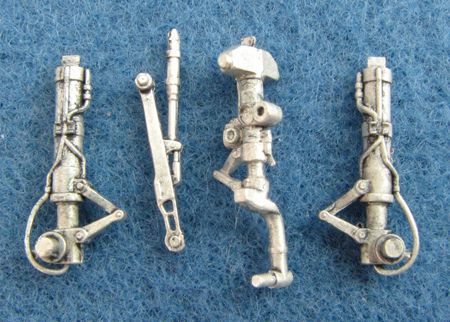 North-American F-86D Sabre Dog replacement Metal Landing Gear (designed to be used with Revell kits)