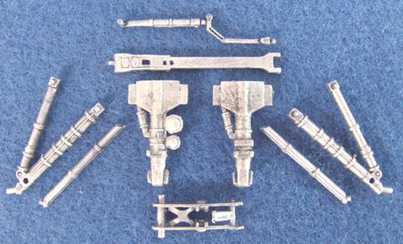 LTV A-7A/A-7B/A-7D/A-7E/TA-7C/A-7K Corsair II replacement Metal Landing Gear [A-7A A-7B A-7D A-7E A-7K A-7P RTA-7C] (designed to be used with Hobby Boss kits)