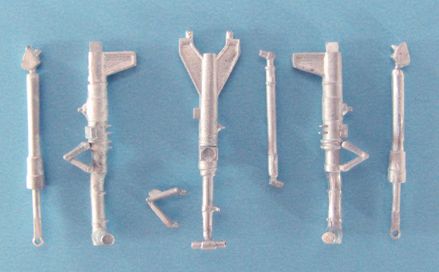 Dassault_Mirage 2000 replacement Metal Landing Gear (designed to be used with Kinetic Model kits) [2000B 2000C 2000D 2000N]