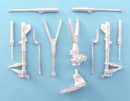Dassault Super Etendard IVP replacement Metal Landing Gear (designed to be used with Heller kits)