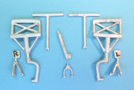 Cessna UC-78/JRC-1/T-50 Bobcat Bamboo Bomber replacement Metal Landing Gear (designed to be used with Czech Model and Encore kits)