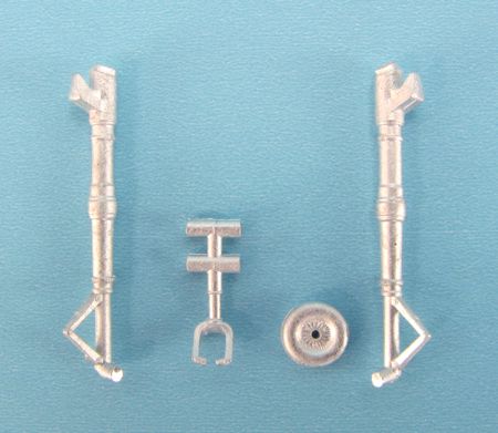 Messerschmitt Bf-109E-1 replacement Metal Landing Gear (designed to be used with Eduard kits) [E-3, E-4]