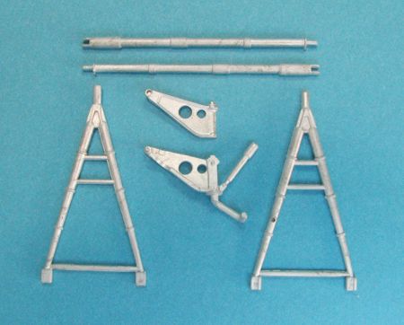 Sikorsky H-34 USN/USMC replacement Metal Landing Gear (designed to be used with Gallery Models (MRC) and Trumpeter kits)
