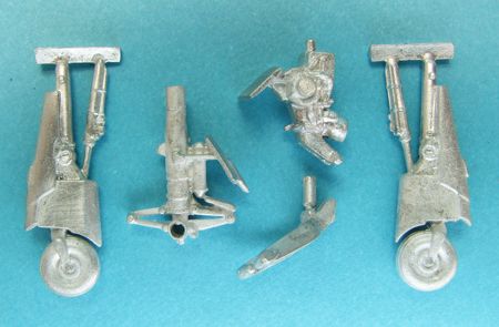 BAe Sea Harrier FRS.1 & FA.2 replacement Metal Landing Gear (designed to be used with Airfix kits)(for 1/48 Airfix; easily modified for GR.3)