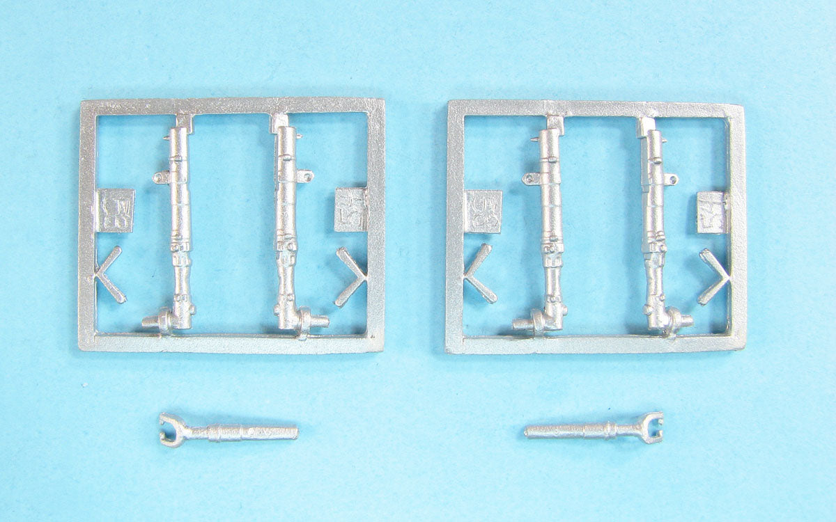 Supermarine Spitfire Mk.IXe/Mk.XVI replacement Metal Landing Gear (designed to be used with Eduard kits)
