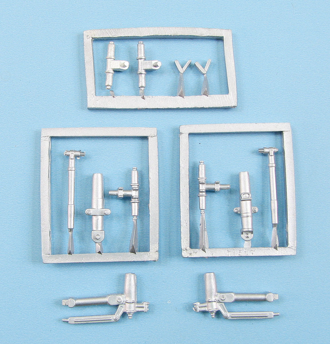 Boeing CH-47A Chinook replacement Metal Landing Gear (designed to be used with Hobby Boss kits)