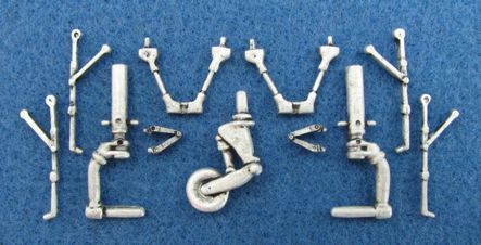 Curtiss C-46 Commando replacement Metal Landing Gear (designed to be used with S & M Models and Williams Bros kits)