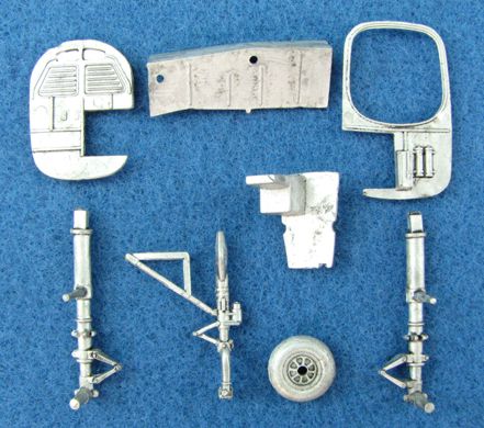 North-American B-25H/B-25J Mitchell replacement Metal Landing Gear (designed to be used with Hasegawa kits)