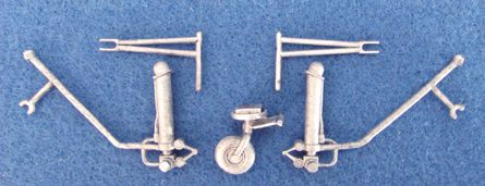 Boeing B-17F/B-17G Flying Fortress replacement Metal Landing Gear (designed to be used with Hasegawa kits)