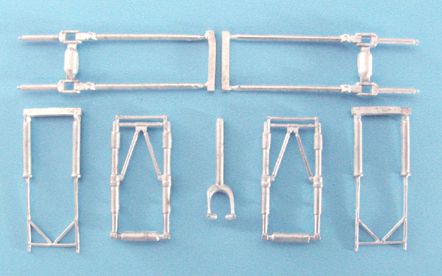Avro Lancaster B.I/III replacement Metal Landing Gear (designed to be used with Revell kits)