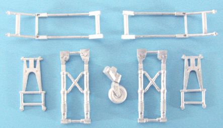 Heinkel He-111H/He-111P/He-111Z replacement Metal Landing Gear (designed to be used with Hasegawa kits)