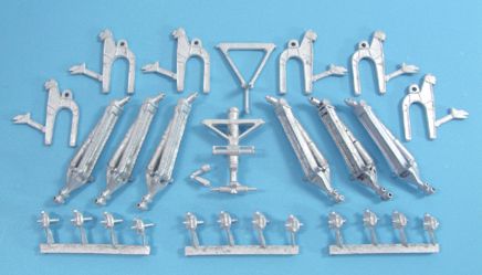 Airbus A400M Transporter 'Grizzly' replacement Metal Landing Gear (designed to be used with Revell kits)