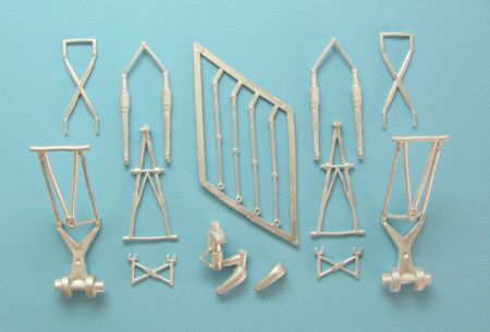 Focke-Wulf Fw-200C-4 Condor replacement Metal Landing Gear (designed to be used with Revell kits) [Fw-200C-4/Fw-200C-5/Fw-200C-8]