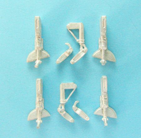 de Havilland Vampire FB.5 / de Havilland Sea Vampire F.20 replacement Metal Landing Gear (2 sets included) (designed to be used with Cyber Hobby kits)
