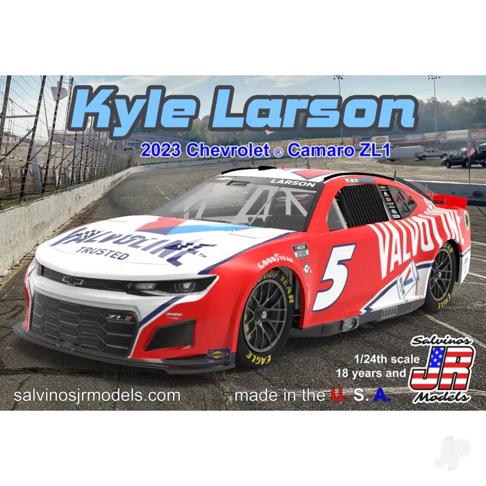 Salvinos JR Models 1:24 Hendrick Motorsports Kyle Larson 2023 Camaro "Valvoline" SALHMC2023KLV