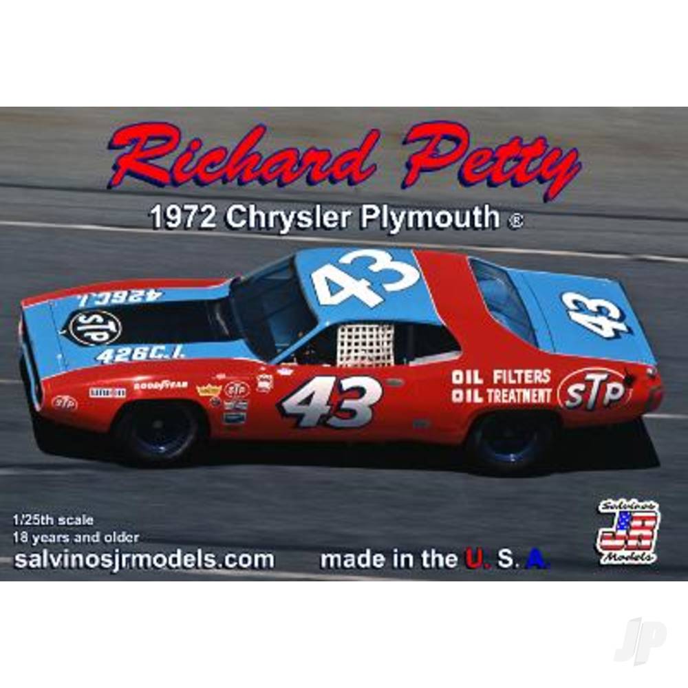 Salvinos JR Models 1:25 Richard Petty 1972 Chrysler Plymouth SALRPCP1972D Main