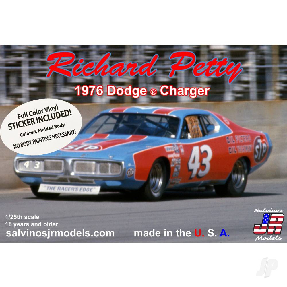 Salvinos JR Models 1:24 Richard Petty 1976 Dodge Charger SALRPDC1976D 1