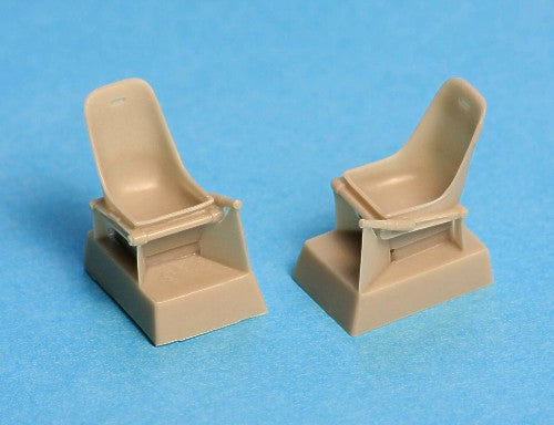 Messerschmitt Bf-109E seats x 2 without harness (designed to be used with Academy, Airfix, Dragon, Hasegawa and Tamiya kits)