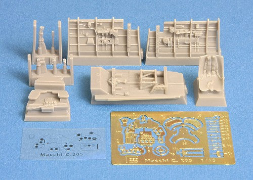 Macchi C.205 'Veltro' cockpit set (designed to be used with Hasegawa kits)