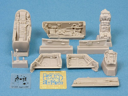 Dassault_Mirage III cockpit and wheel bays (designed to be used with Eduard kits and Hobby Boss kits)