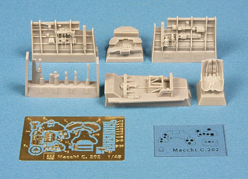 Macchi C.202 'Folgore' cockpit set (designed to be used with Eduard kits and Hasegawa kits)