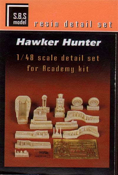 Hawker Hunter F.6/FGA.9 detail set (cockpit and wheel bays) (designed to be used with Academy, Italeri and Revell kits)