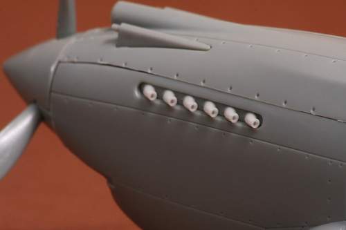 Curtiss P-40B Warhawk/Tomahawk IIB exhaust set (designed to be used with Airfix kits)