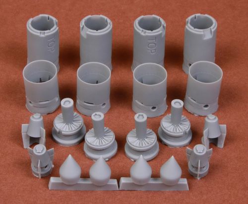 Convair B-58 Hustler seamless engine intakes (designed to be used with Monogram and Revell kits)