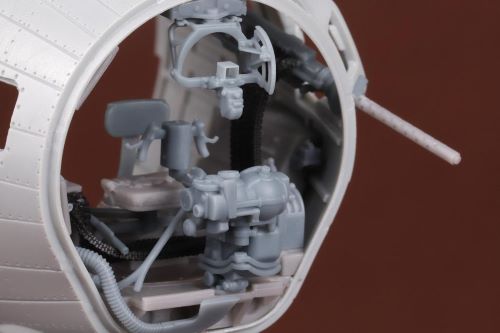 Boeing B-17G Flying Fortress Bombardier position & Chin turret upgrade (designed to be used with Hong Kong Models kits) Please see SBSRF4802 for a more detailed set including brass and (3D-Printed) instruments